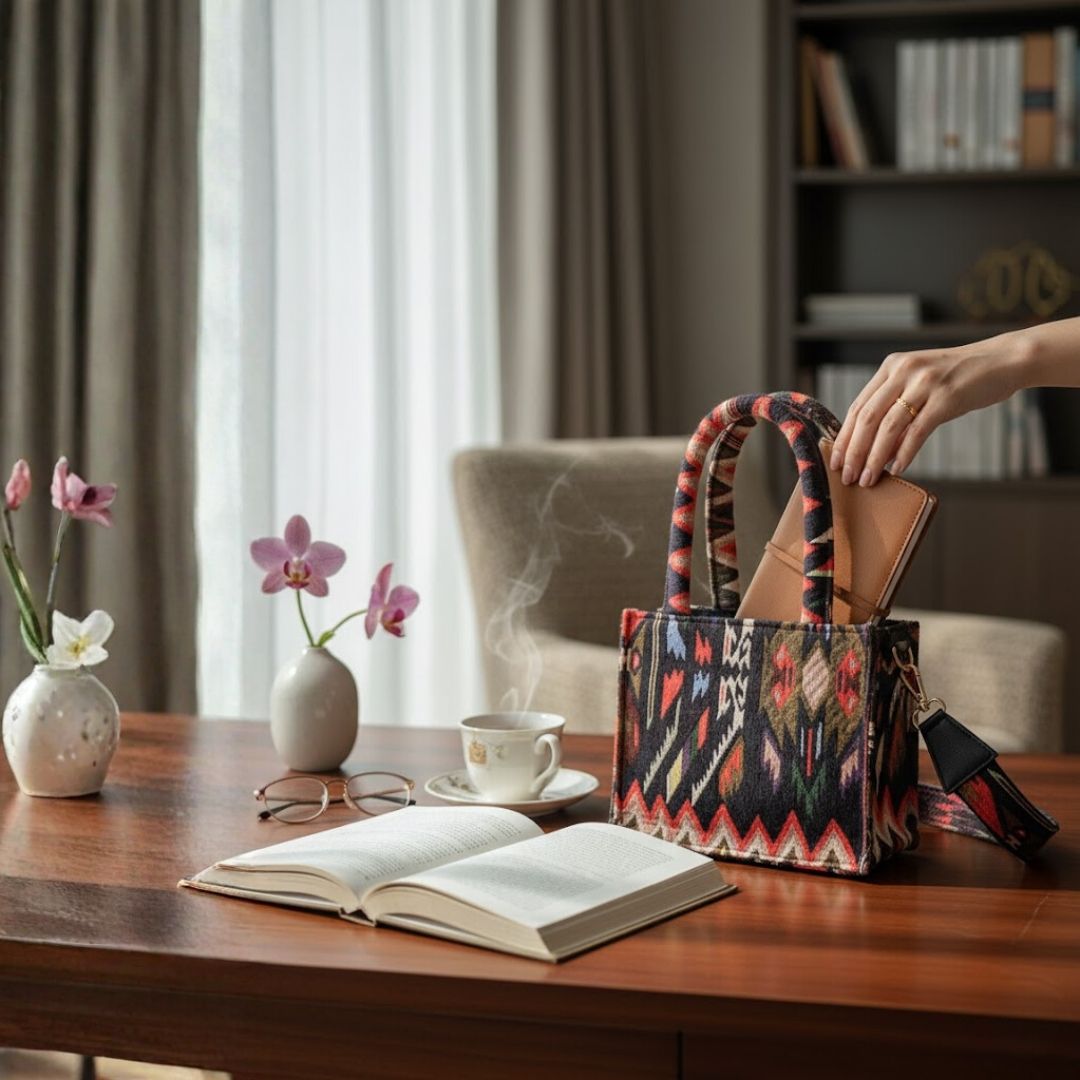 Stylish Box Handbag Sling for Eco-Friendly Fashion 084
